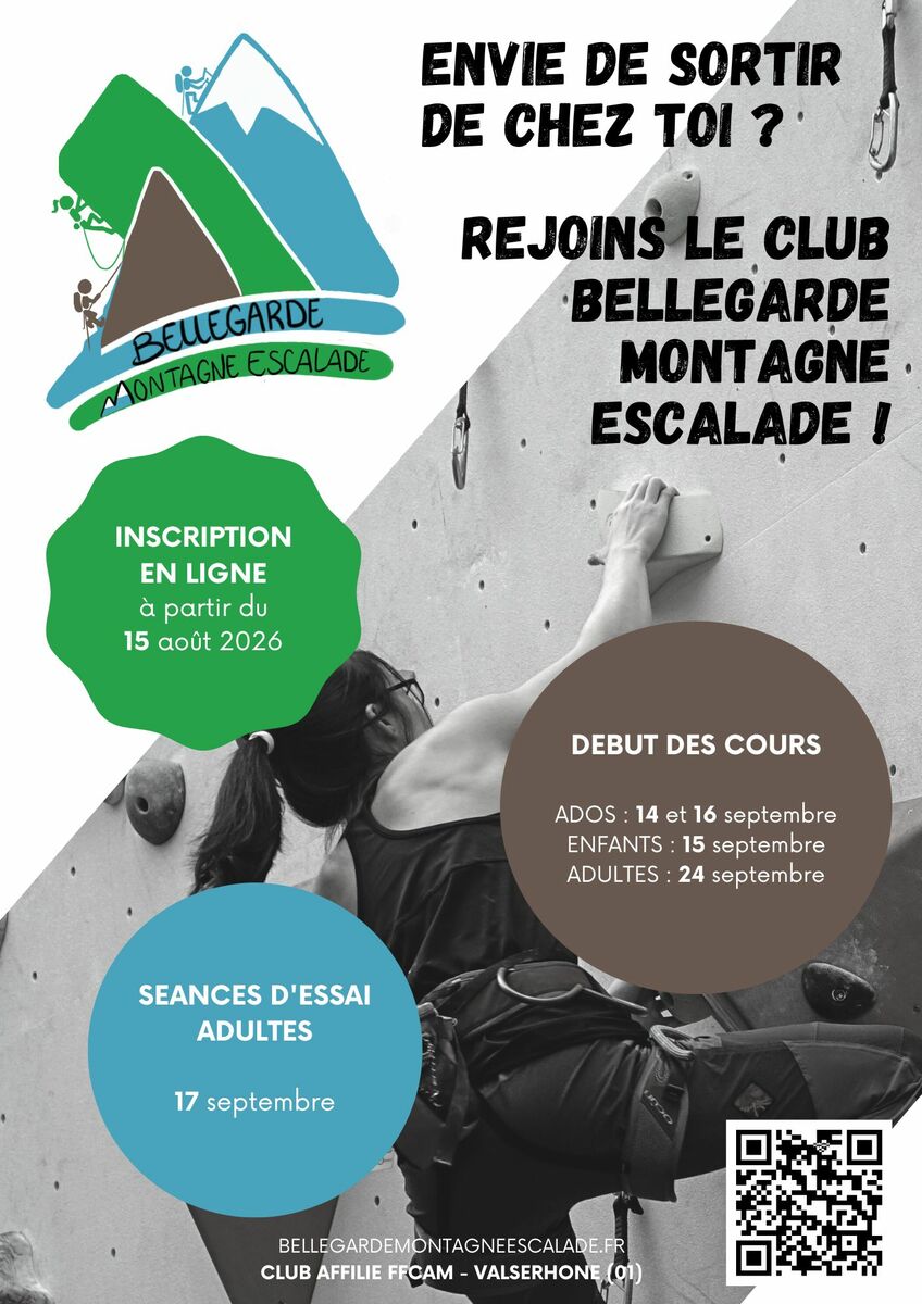 Inscriptions saison 2026/2027