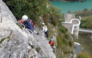 Journée d'intégration des nouveaux adhérents  :         Via Ferrata