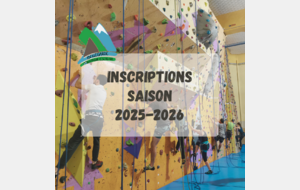 Inscriptions saison 2025-26