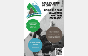 Inscriptions saison 2026/2027