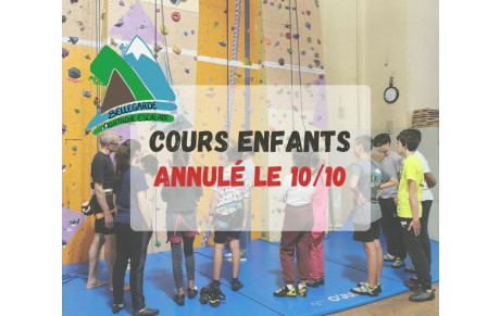 Cours annulé